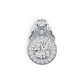 Sterling Silver Semi Mount Pendant Setting Round RD 6.5mm DHJ