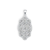 Sterling Silver Semi Mount Pendant Setting Oval OV 6X4mm DHJ