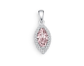 Sterling Silver Semi Mount Pendant Setting Marquise MQ 10X5mm DHJ