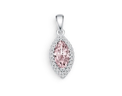 Sterling Silver Semi Mount Pendant Setting Marquise MQ 10X5mm DHJ