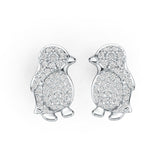 Sterling Silver Semi Mount Earrings Setting Round RD 1.5mm DHJ