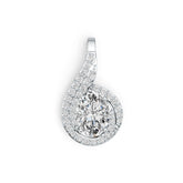 Sterling Silver Semi Mount Pendant Setting Oval OV 8X6mm DHJ