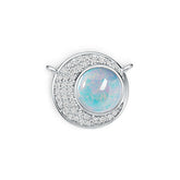 Sterling Silver Semi Mount Pendant Setting Round RD 8x8mm DHJ