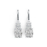 Sterling Silver Semi Mount Earrings Setting Cushion CU 10X8mm DHJ
