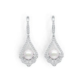 Sterling Silver Semi Mount Earrings Setting Round RD 7x7mm DHJ