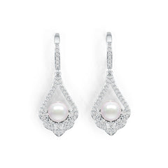 Sterling Silver Semi Mount Earrings Setting Round RD 7x7mm DHJ