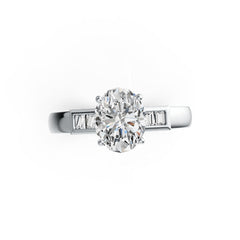 Sterling Silver Semi Mount Ring Setting Oval OV 9X7mm DHJ
