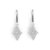 Sterling Silver Semi Mount Earrings Setting Round RD 2.5mm DHJ