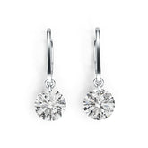 Sterling Silver Semi Mount Earrings Setting Round RD 8x8mm DHJ