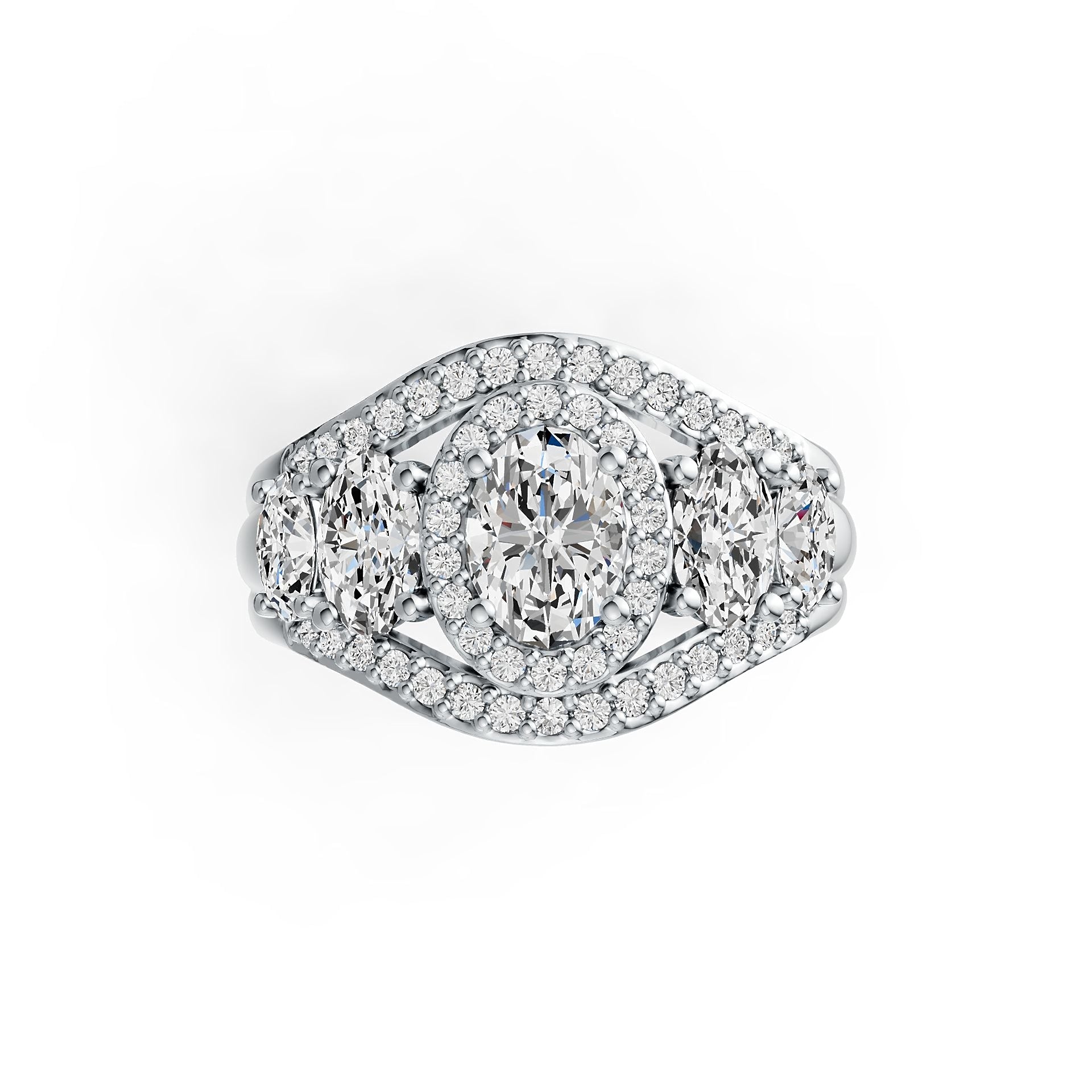 Sterling Silver Semi Mount Ring Setting Oval OV 7X5mm DHJ