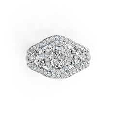 Sterling Silver Semi Mount Ring Setting Oval OV 7X5mm DHJ