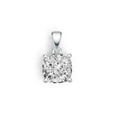 Sterling Silver Semi Mount Pendant Setting Cushion CU 8X8mm DHJ