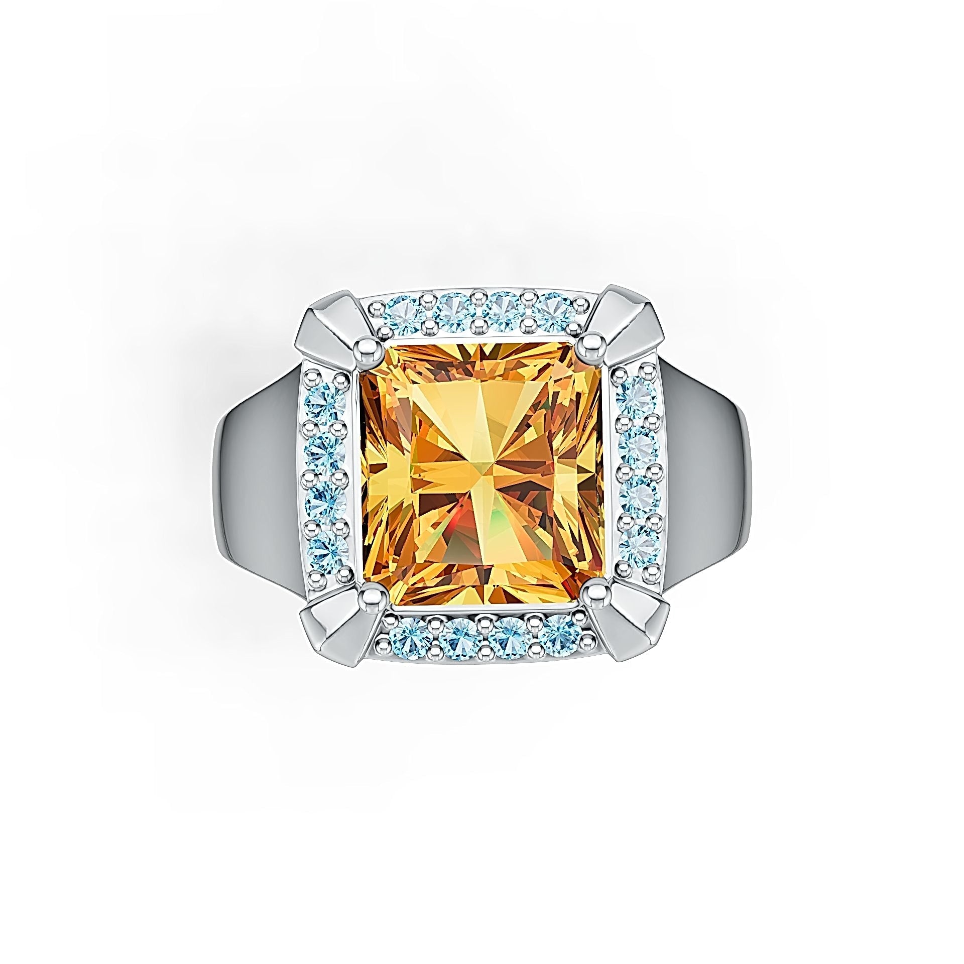 Sterling Silver Semi Mount Ring Setting Cushion CU 10x9mm Syzjewelry