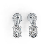 Sterling Silver Semi Mount Earrings Setting Oval OV 6x4mm Syzjewelry