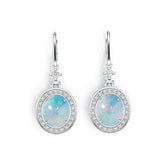 Sterling Silver Semi Mount Earrings Setting Oval OV 12X10mm Cabochon DHJ
