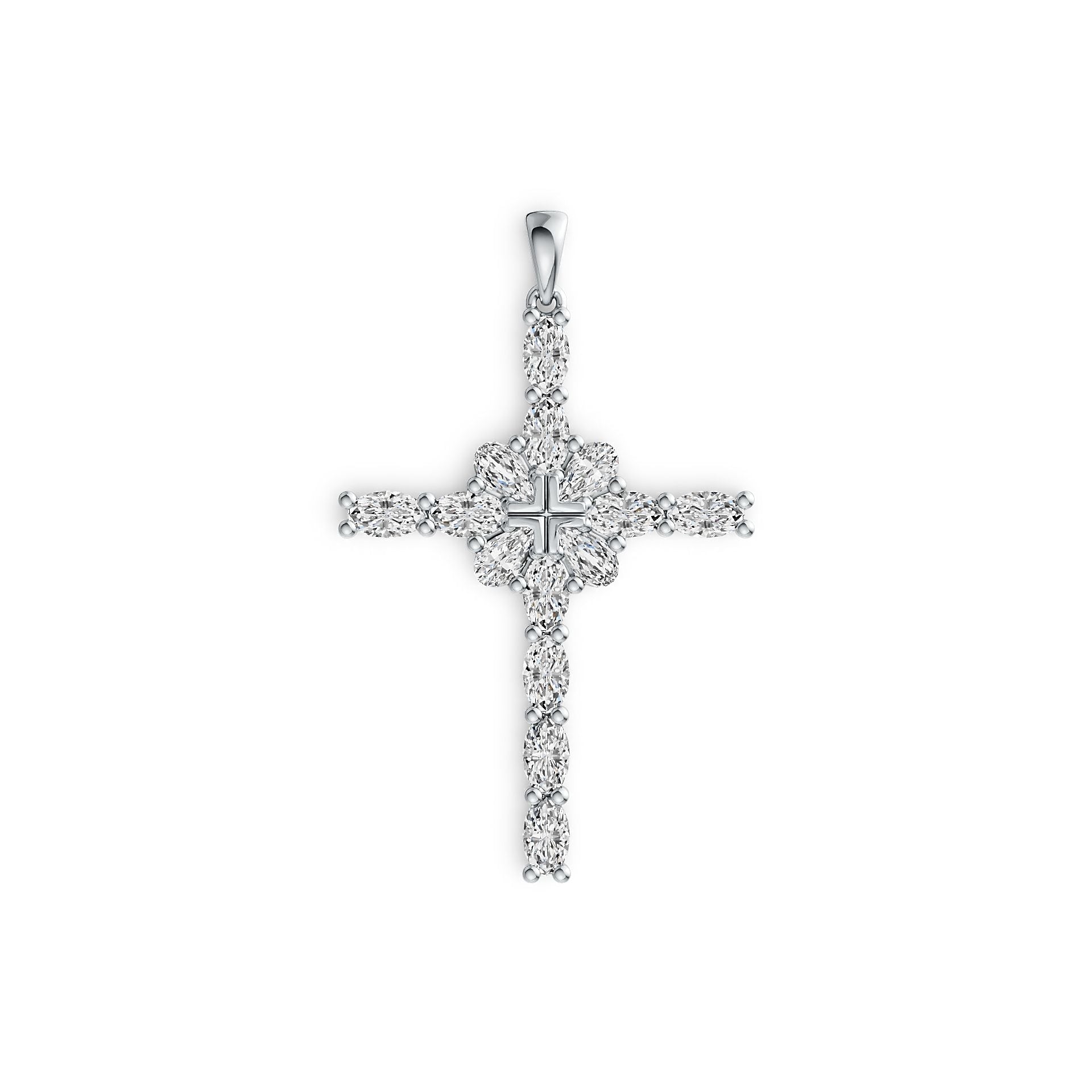 Sterling Silver Semi Mount Pendant Setting Oval OV 5x3mm PE 5x3mm DHJ
