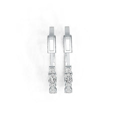 Sterling Silver Semi Mount Earrings Setting Oval OV 6X4mm DHJ
