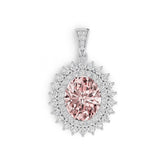 Sterling Silver Semi Mount Pendant Setting Oval OV 11X9mm Syzjewelry