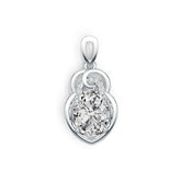 Sterling Silver Semi Mount Pendant Setting Oval OV 10X8mm DHJ