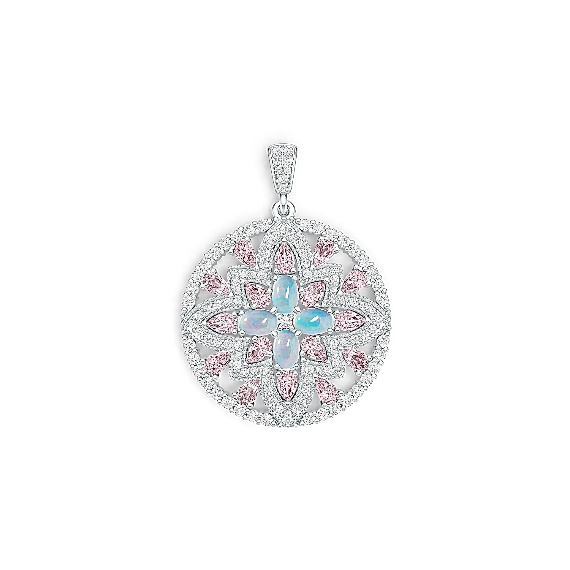 Sterling Silver Semi Mount Pendant Setting Oval OV 6X4mm PE 5X3mm DHJ