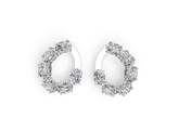 Sterling Silver Semi Mount Earrings Setting Oval OV 7X5mm DHJ