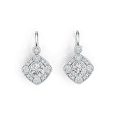 Sterling Silver Semi Mount Earrings Setting Round RD 6X6MM DHJ