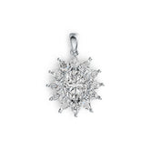 Sterling Silver Semi Mount Pendant Setting Oval OV 9X7mm DHJ
