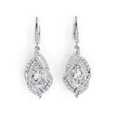 Sterling Silver Semi Mount Earrings Setting Pear PE 9X6mm DHJ