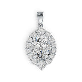 Sterling Silver Semi Mount Pendant Setting Oval OV 11X9mm DHJ