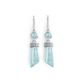 Sterling Silver Semi Mount Earrings Setting Cabochon 21X8mm RD 6X6mm Syzjewelry