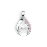 Sterling Silver Semi Mount Pendant Setting Round RD 8x8mm DHJ