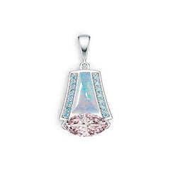 Sterling Silver Semi Mount Pendant Setting Marquise MQ 12X6mm DHJ
