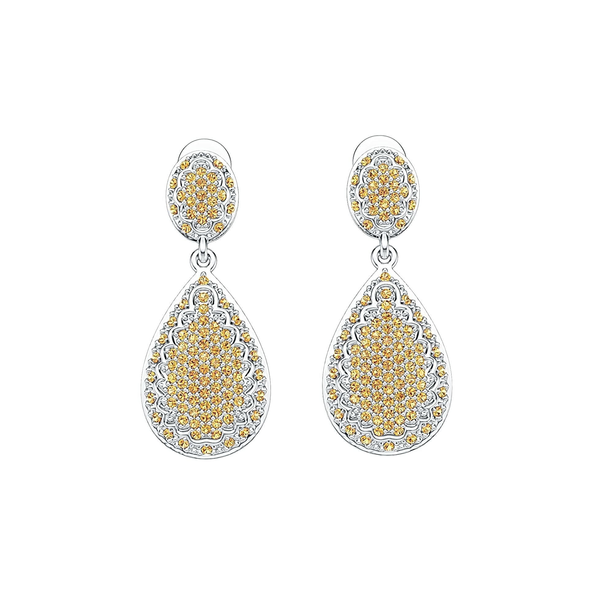 Sterling Silver Semi Mount Earrings Setting Round RD 1.0mm DHJ