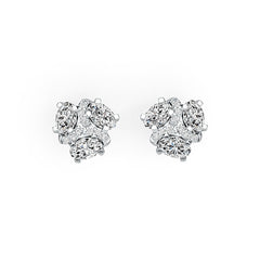 Sterling Silver Semi Mount Earrings Setting Oval OV 6X4mm DHJ