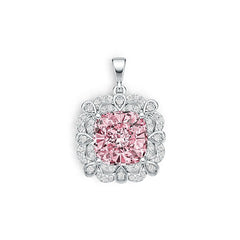 Sterling Silver Semi Mount Pendant Setting Cushion CU 11X11mm DHJ