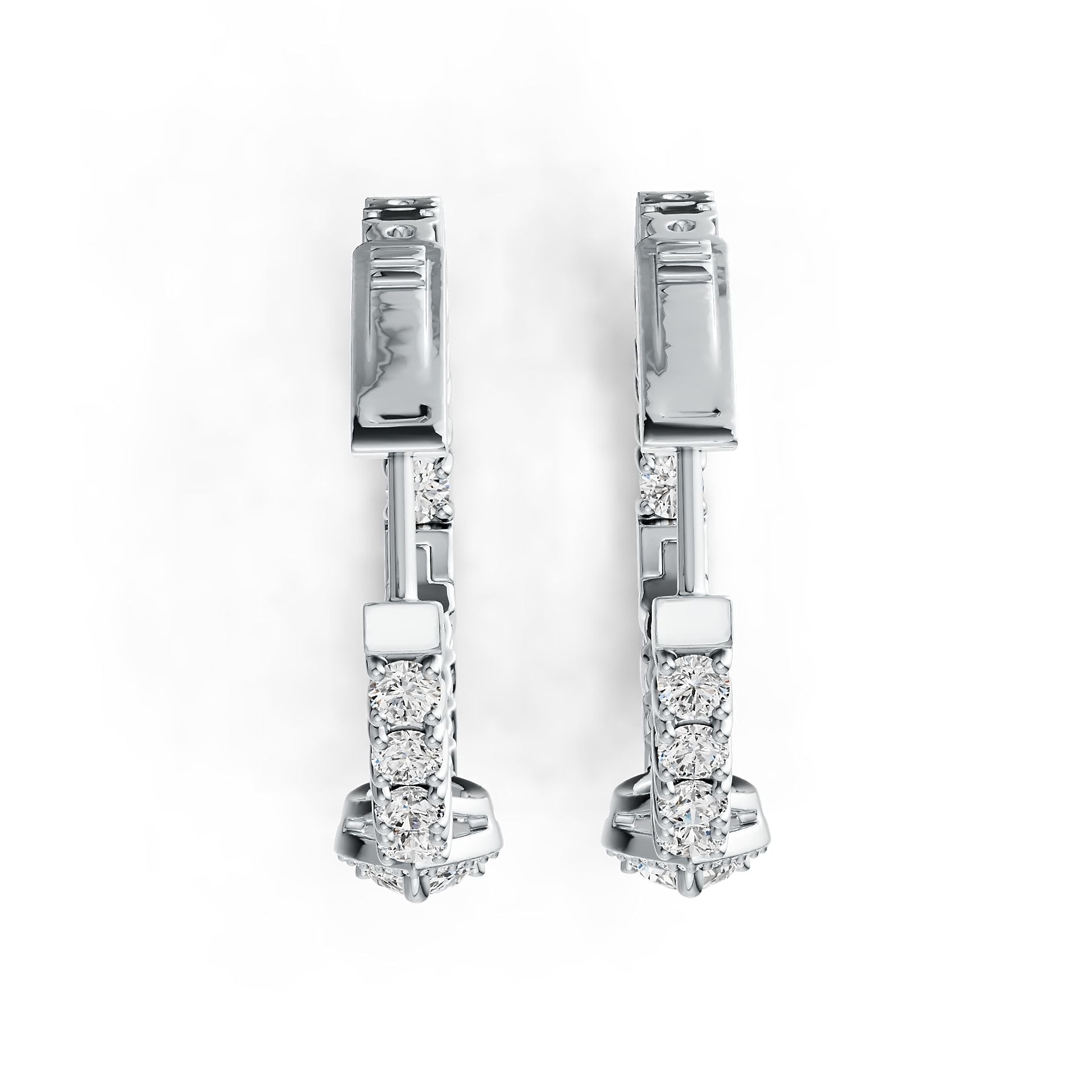 Sterling Silver Semi Mount Earrings Setting Pear PE 7X5mm DHJ