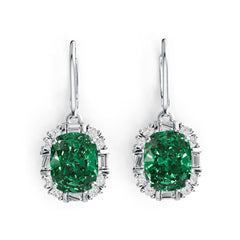 Sterling Silver Semi Mount Earrings Setting Cushion CU 10X8mm DHJ