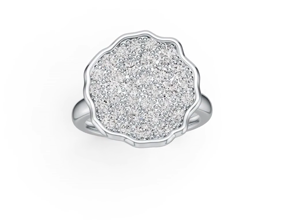 Sterling Silver Semi Mount Ring Setting Round RD 3x3mm DHJ