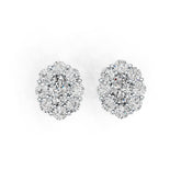 Sterling Silver Semi Mount Earrings Setting Oval OV 6X4mm DHJ