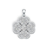 Sterling Silver Semi Mount Pendant Setting Cushion CU 6X6mm DHJ