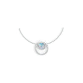 Sterling Silver Semi Mount Pendant Setting Round RD 7x7mm DHJ