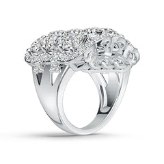 Sterling Silver Semi Mount Ring Setting Round RD 5x5mm DHJ
