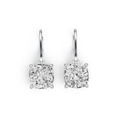Sterling Silver Semi Mount Earrings Setting Cushion CU 10X10mm DHJ