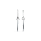 Sterling Silver Semi Mount Earrings Setting Pear PE 8X6mm - Syzjewelry