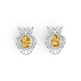 Sterling Silver Semi Mount Earrings Setting Oval OV 8X6mm DHJ
