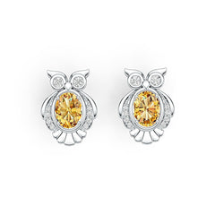 Sterling Silver Semi Mount Earrings Setting Oval OV 8X6mm DHJ