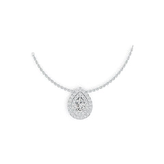 Sterling Silver Semi Mount Pendant Setting Pear PE 5X3mm DHJ