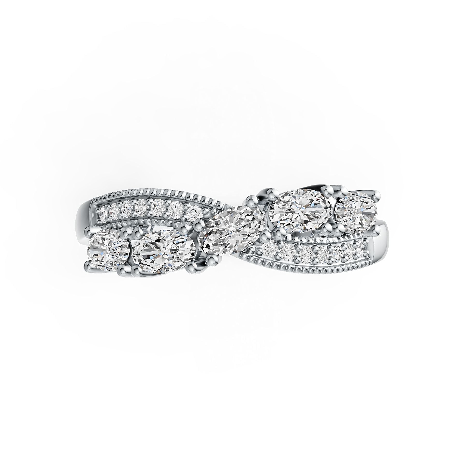 Sterling Silver Semi Mount Ring Setting Oval OV 5X3mm DHJ