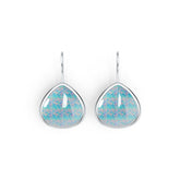 Sterling Silver Semi Mount Earrings Setting Pear 18X18mm Cabochon DHJ