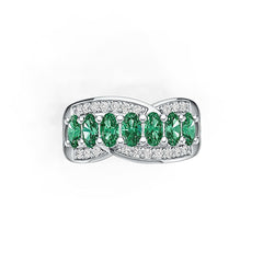 Sterling Silver Semi Mount Ring Setting Oval OV 5x3mm DHJ